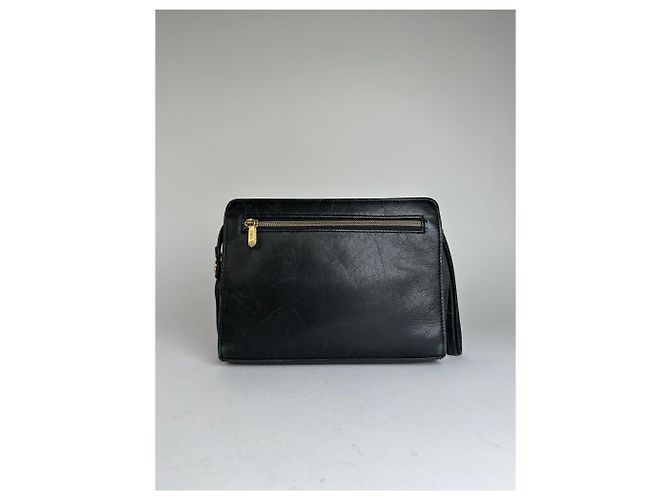 Everyday Pochette in pelle vintage Balenciaga BB Logo nera Nero - vista 2
