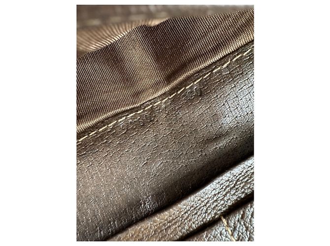 Vintage Gucci Web Stripe Leather Long Wallet Brown - view 5