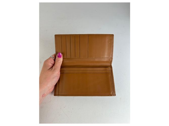 Céline Vintage Celine Macadam Triomphe Monogram Coated Canvas Long Wallet Brown - view 3