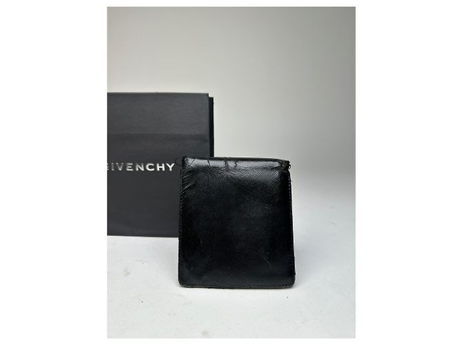Vintage Givenchy Saffiano Leather Bifold Wallet Black - view 11