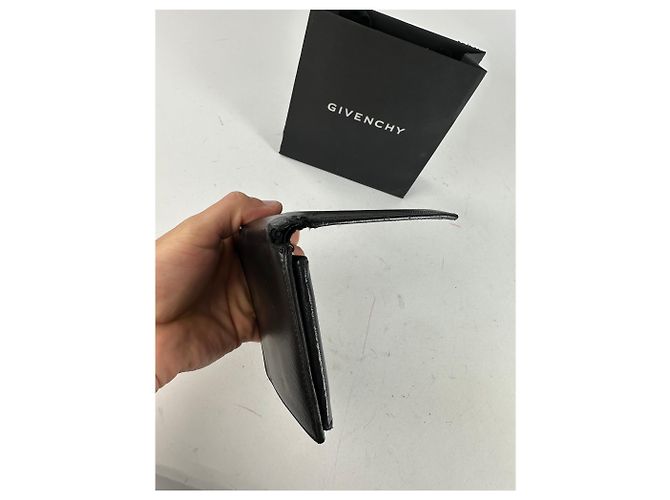 Vintage Givenchy Saffiano Leather Bifold Wallet Black - view 3