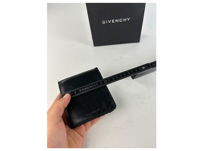 Vintage Givenchy Saffiano Leather Bifold Wallet Black - view 8