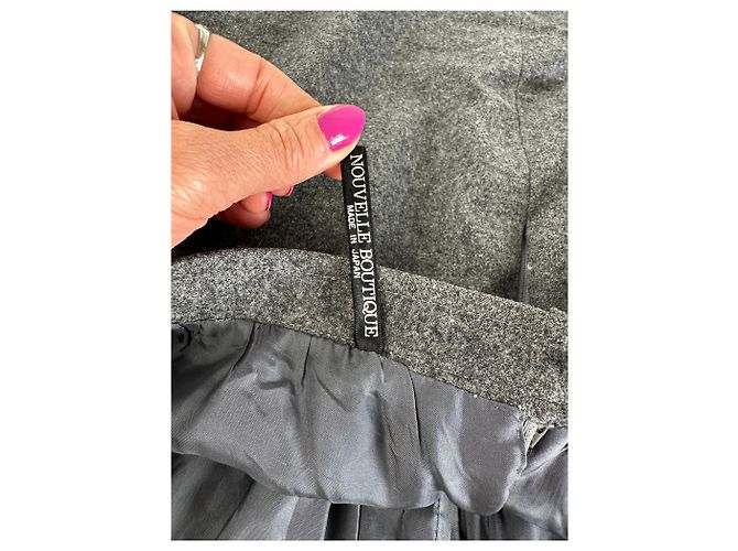 Gonna in Lana Vintage Givenchy Nouvelle Boutique Grigio Carbone S - vista 10