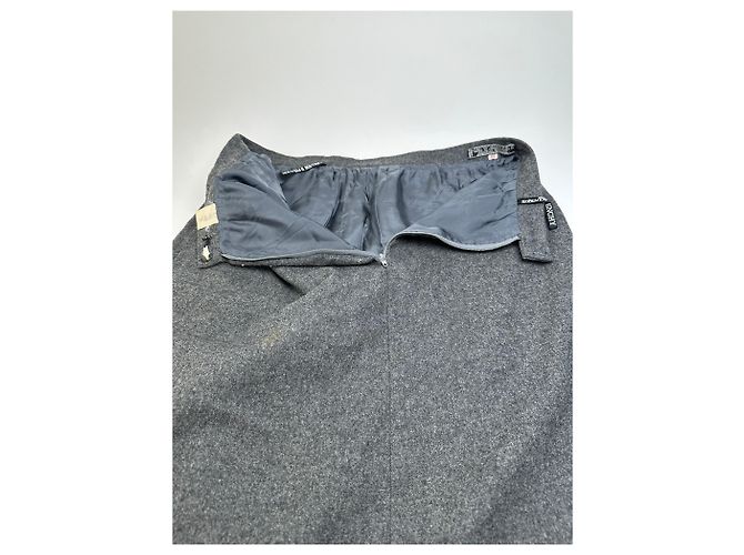Gonna in Lana Vintage Givenchy Nouvelle Boutique Grigio Carbone S - vista 11