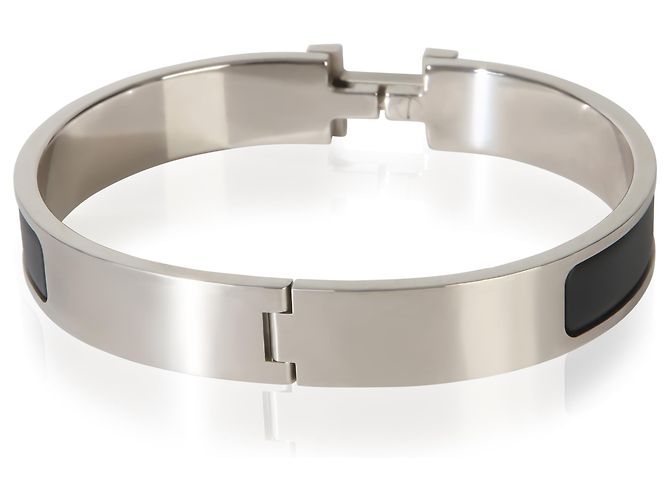 Bracciale Hermès Clic HH in Nero Opaco - vista 4