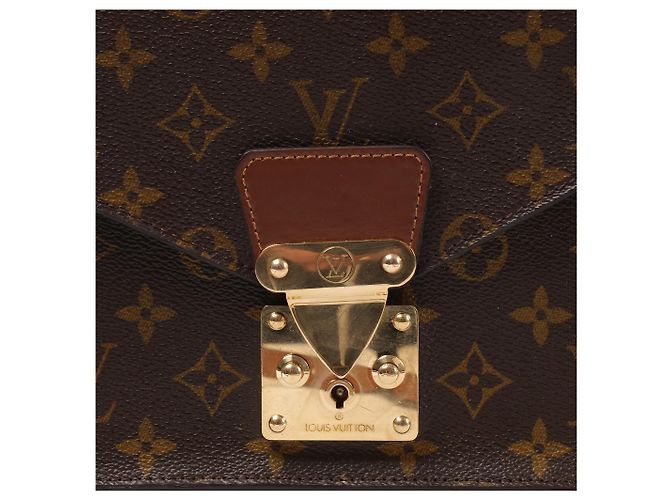 Borsa a mano 2 in 1 Monceau in tela Monogram Louis Vuitton in marrone M51185 - vista 7