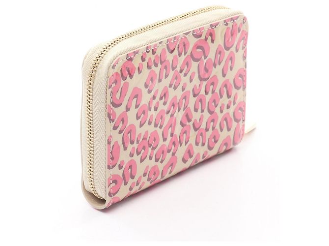 Monedero Zippy Louis Vuitton Rosa Beige Verde Coral - vista 2