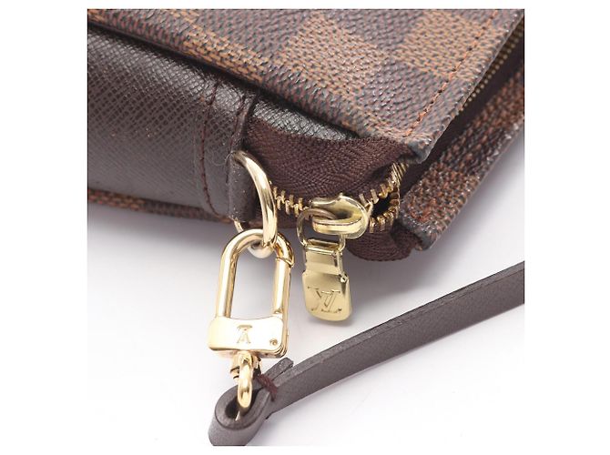 Borsa per il trucco Trouse di Louis Vuitton Marrone Damier ebene - vista 6