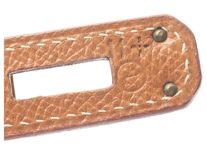 Borsa Hermès Kelly 32 oro Marrone - vista 5