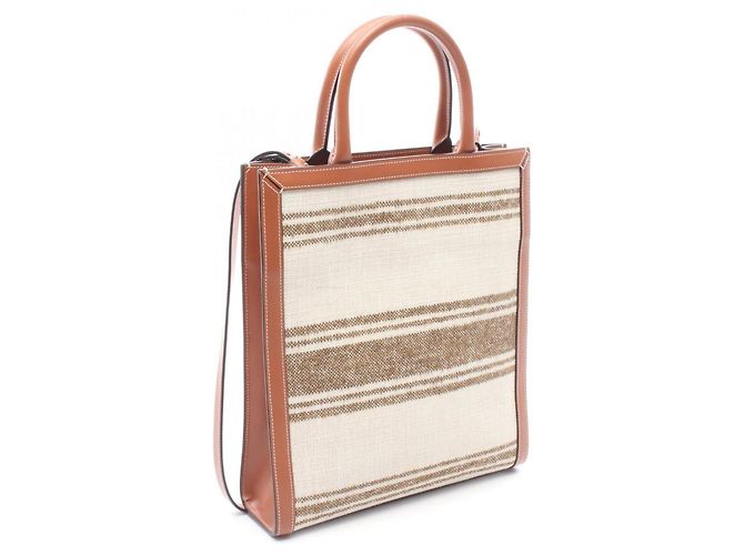 Cabas Céline Borsa Tote Verticale Piccola Celine 2 Vie Marrone Beige - vista 2