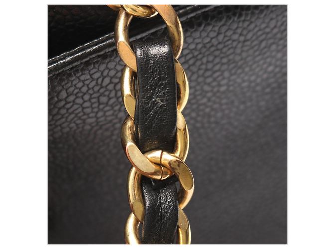 Chanel Triple Coco Mark Tote Tasche Schwarz - Ansicht 12