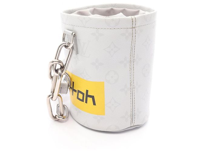 Borsa Nano Chalk Louis Vuitton Marrone Bianco - vista 2