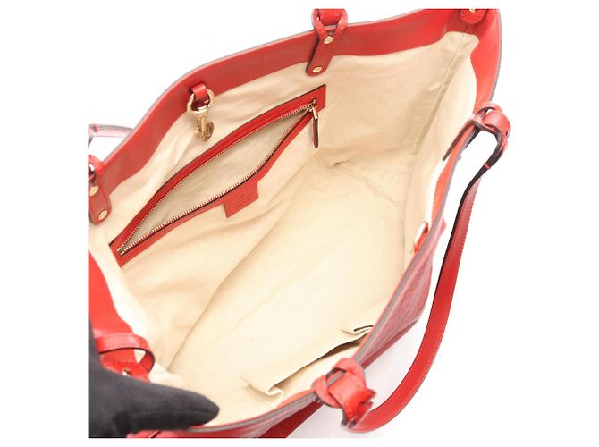 Borsa Tote Diamante Gucci Rosso - vista 3