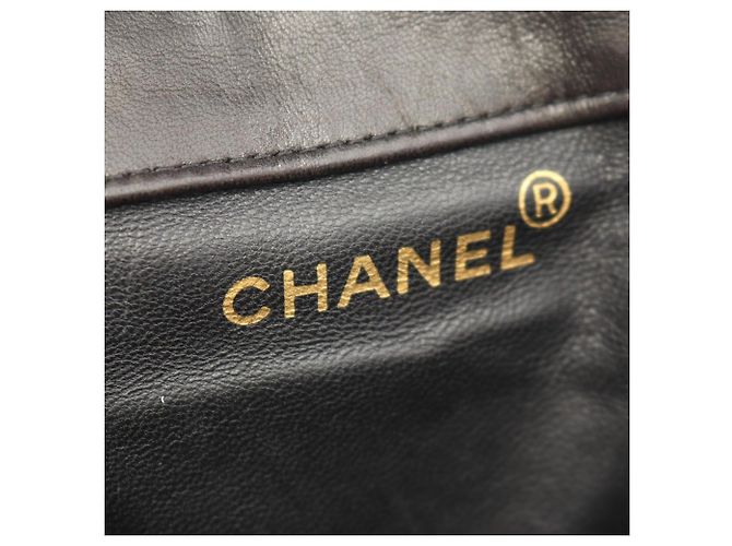 Chanel Matelassé Lammleder Rucksack/Handtasche Schwarz - Ansicht 4