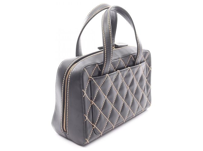 Borsa Chanel Wild Stitch Nero - vista 2