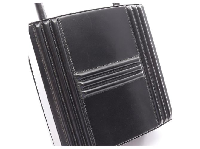 Borsa Hermès Kelly in pelle box nera Nero - vista 12