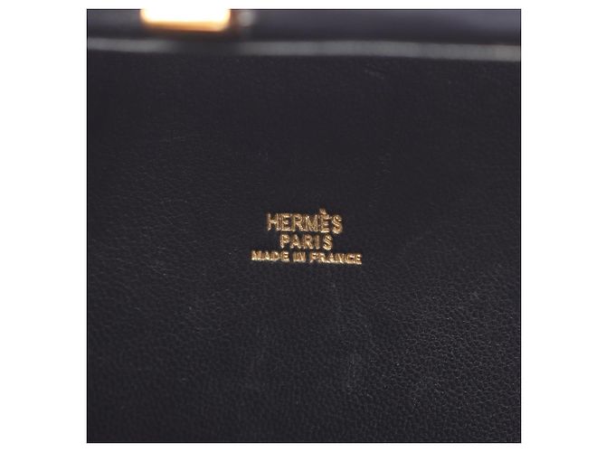 Borsa Hermès Kelly in pelle box nera Nero - vista 4