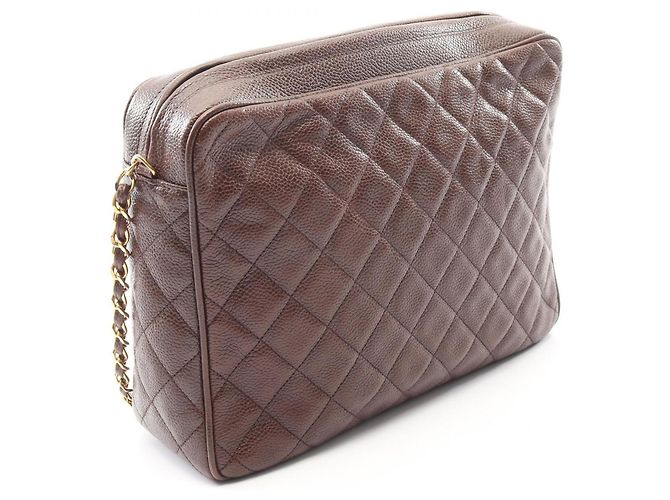 Bolso marrón matelassé de Chanel Castaño - vista 2