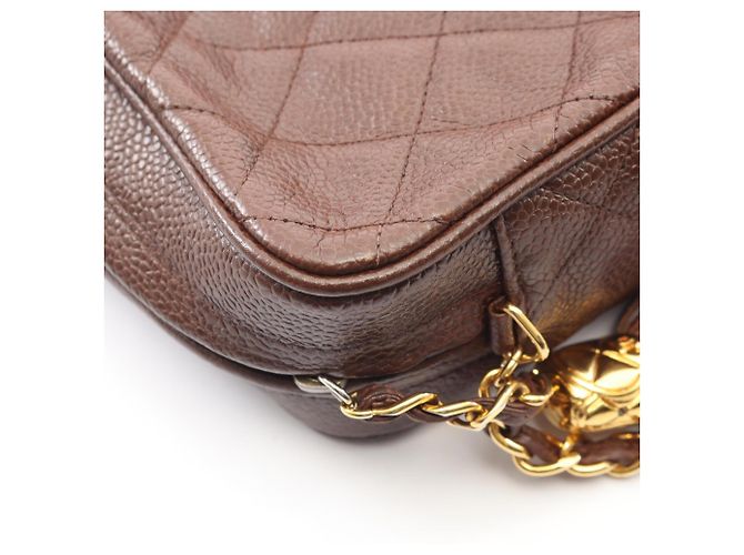 Bolso marrón matelassé de Chanel Castaño - vista 8