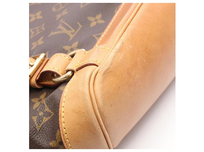 Zaino/borsa Montsouris MM Louis Vuitton Marrone Monogramma - vista 12