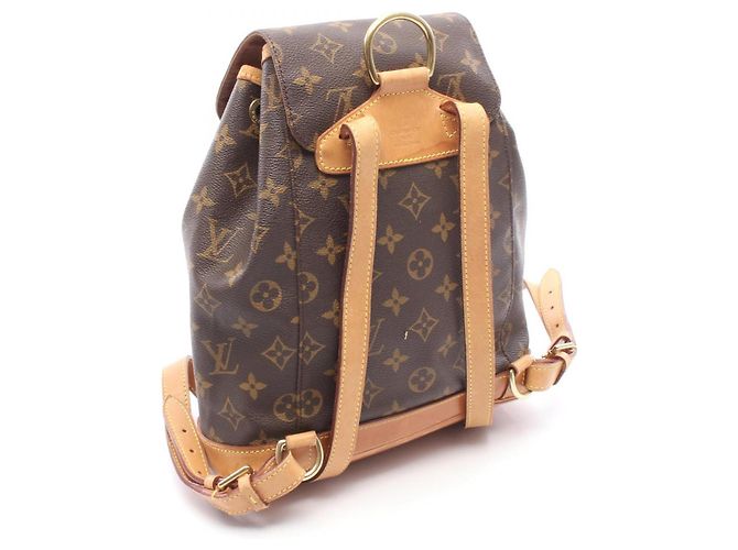 Zaino/borsa Montsouris MM Louis Vuitton Marrone Monogramma - vista 2