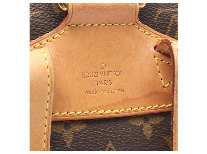 Zaino/borsa Montsouris MM Louis Vuitton Marrone Monogramma - vista 4