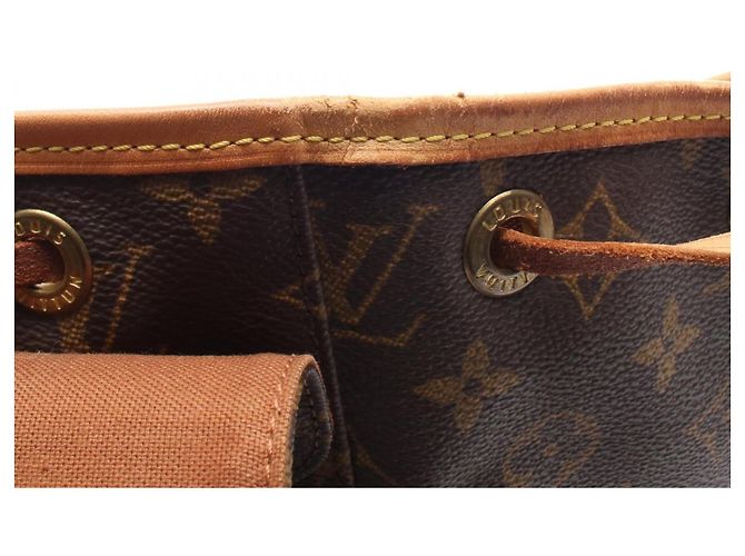 Zaino/borsa Montsouris MM Louis Vuitton Marrone Monogramma - vista 8