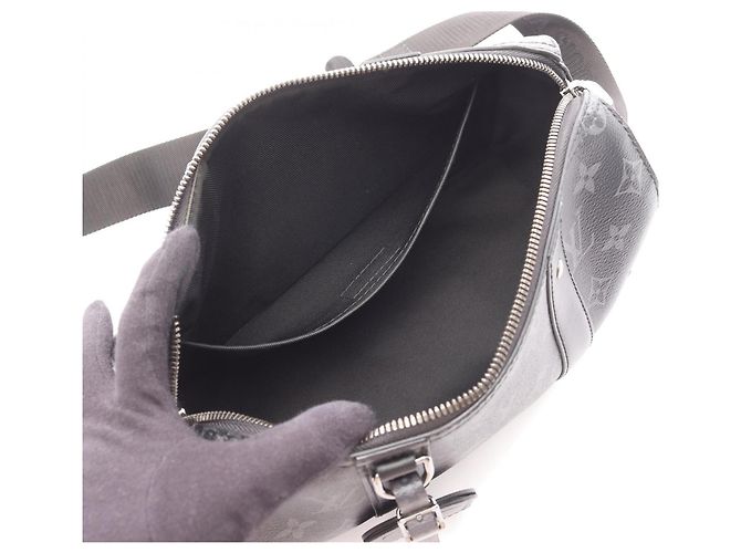 Borsa a Spalla City Keepall Louis Vuitton Marrone Nero Monogramma - vista 3