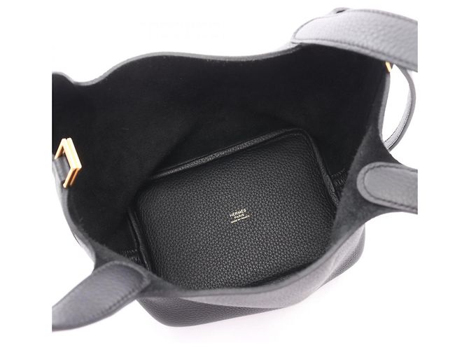 Hermès Picotin Lock PM Handtasche Schwarz - Ansicht 3