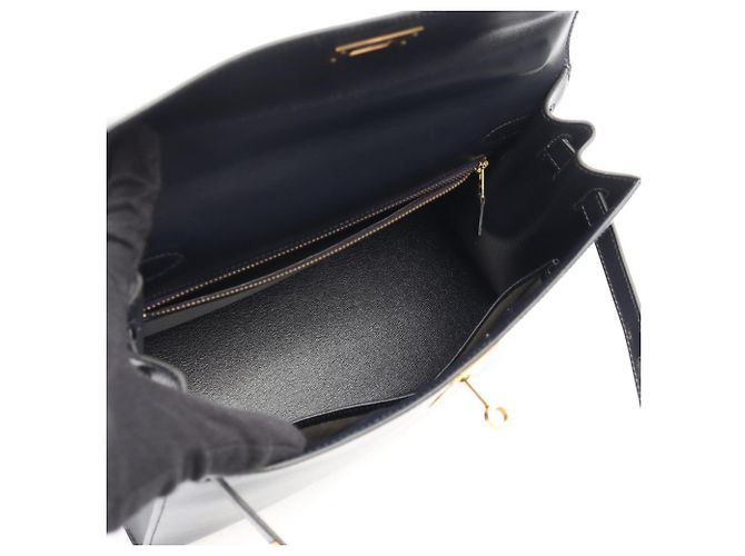 Borsa Hermès Kelly 28 Blu Blu navy - vista 3