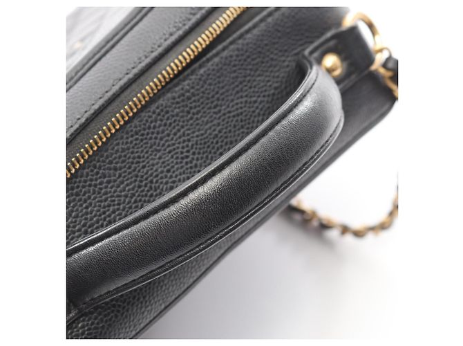 Vanity Borsa a Spalla Chanel CC Filigrana Matelassé 2 Vie Nero - vista 7