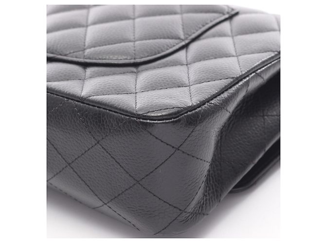 Borsa a Spalla Chanel Matelassé Double Flap Nero - vista 6