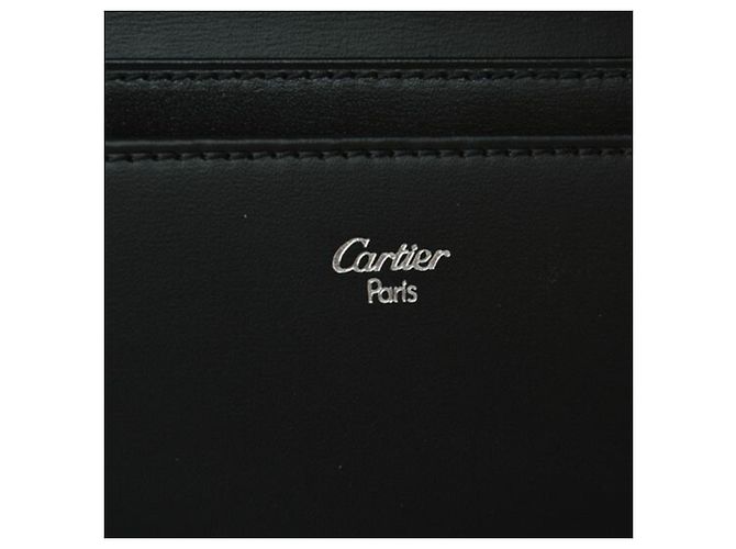 Cartera larga de cuero Cartier Pasha Negro - vista 13