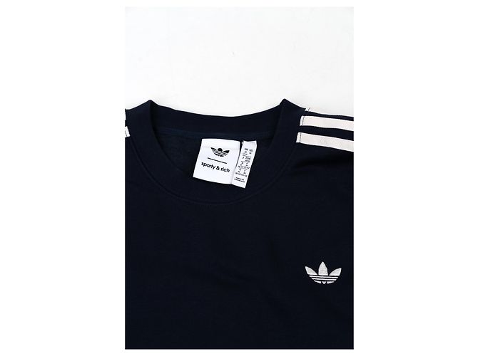 Adidas Sporty&Rich Sweatshirt Dunkelblau Marineblau - Ansicht 4