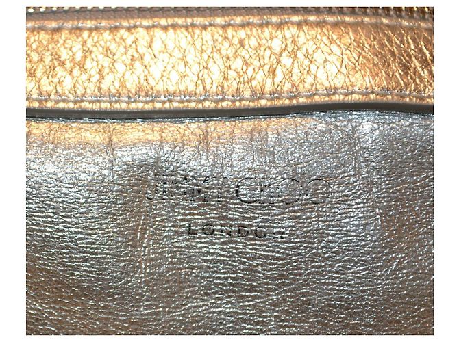 Borsa a mano Jimmy Choo in pelle argento - vista 4
