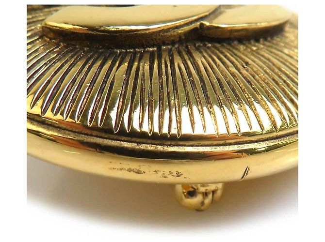 Spilla in metallo dorato Chanel D'oro - vista 4
