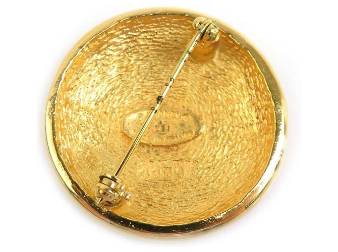 Spilla in metallo dorato Chanel D'oro - vista 6