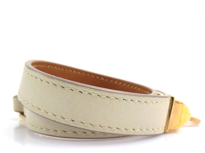 Bracciale Charm Double Tour Rivale Hermès D'oro Crudo - vista 3