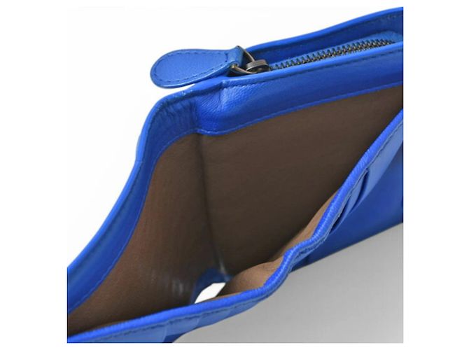 Billetera Bifold Intrecciato Bottega Veneta Azul - vista 10