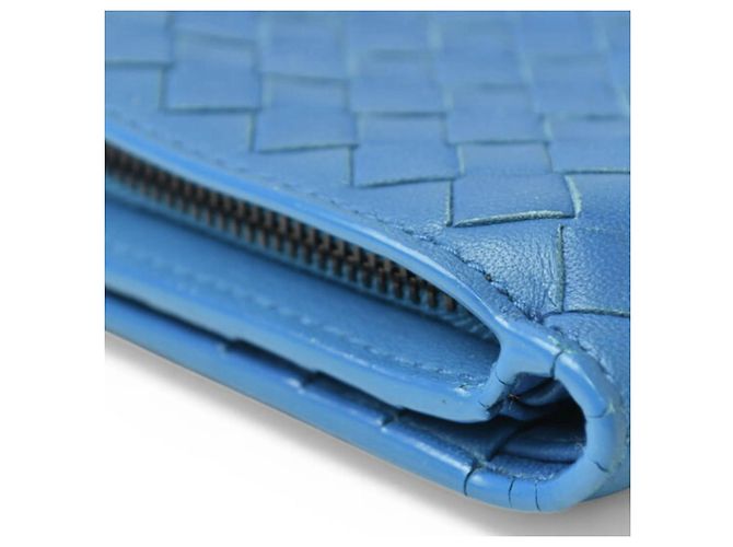 Billetera Bifold Intrecciato Bottega Veneta Azul - vista 4