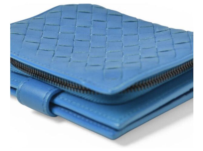 Billetera Bifold Intrecciato Bottega Veneta Azul - vista 5