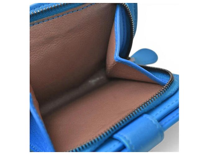 Billetera Bifold Intrecciato Bottega Veneta Azul - vista 6