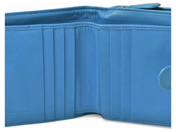 Billetera Bifold Intrecciato Bottega Veneta Azul - vista 7