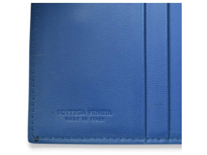 Billetera Bifold Intrecciato Bottega Veneta Azul - vista 8
