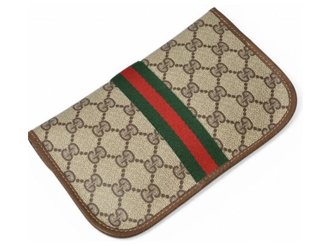 Pochette Gucci GG Plus Marrón Castaño - vista 4
