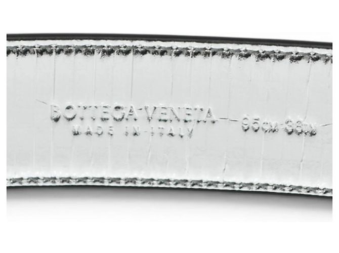 Schwarzer Leder Gürtel von Bottega Veneta - Ansicht 5