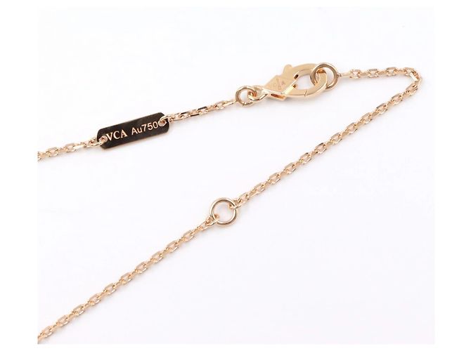 Vintage Alhambra Halskette von Van Cleef & Arpels Pink Golden - Ansicht 3