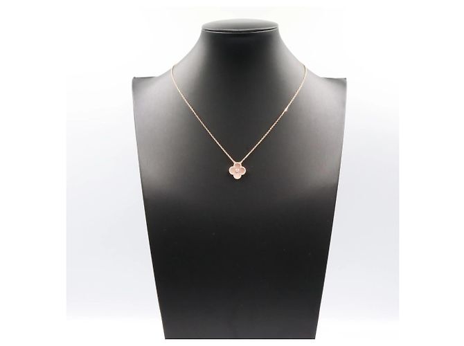 Vintage Alhambra Halskette von Van Cleef & Arpels Pink Golden - Ansicht 5