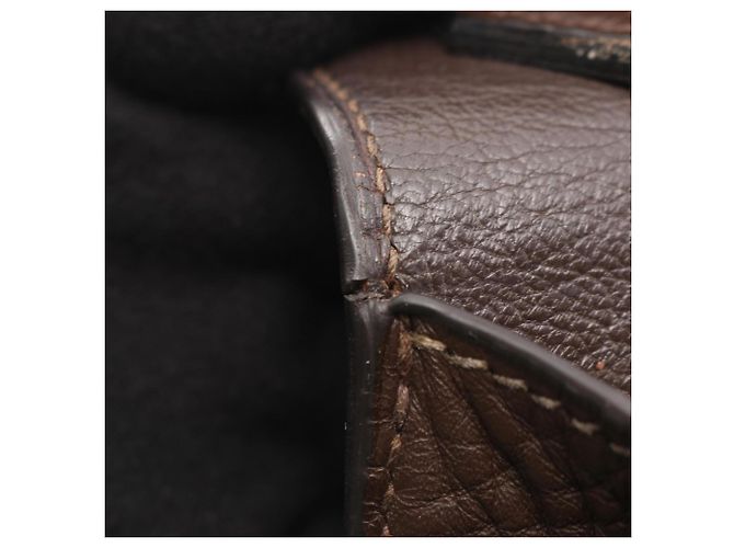 Borsa a Spalla Jypsiere 37 di Hermès Marrone Cioccolato - vista 10