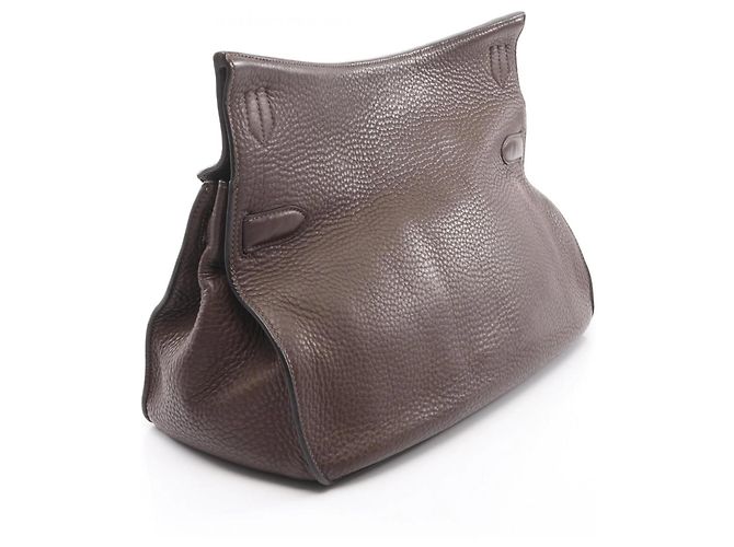 Borsa a Spalla Jypsiere 37 di Hermès Marrone Cioccolato - vista 2